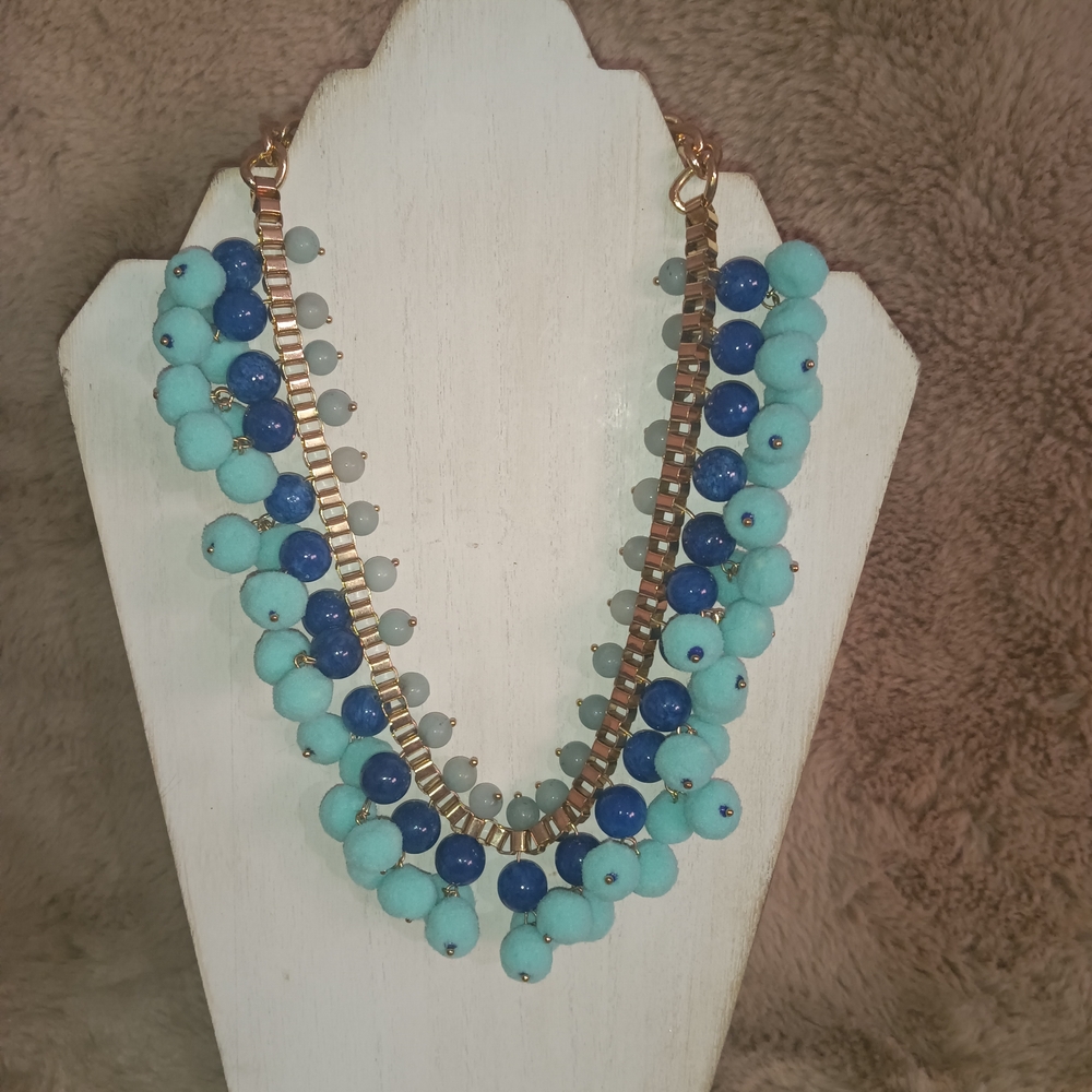 INC International Concepts Turquoise and Navy Necklace